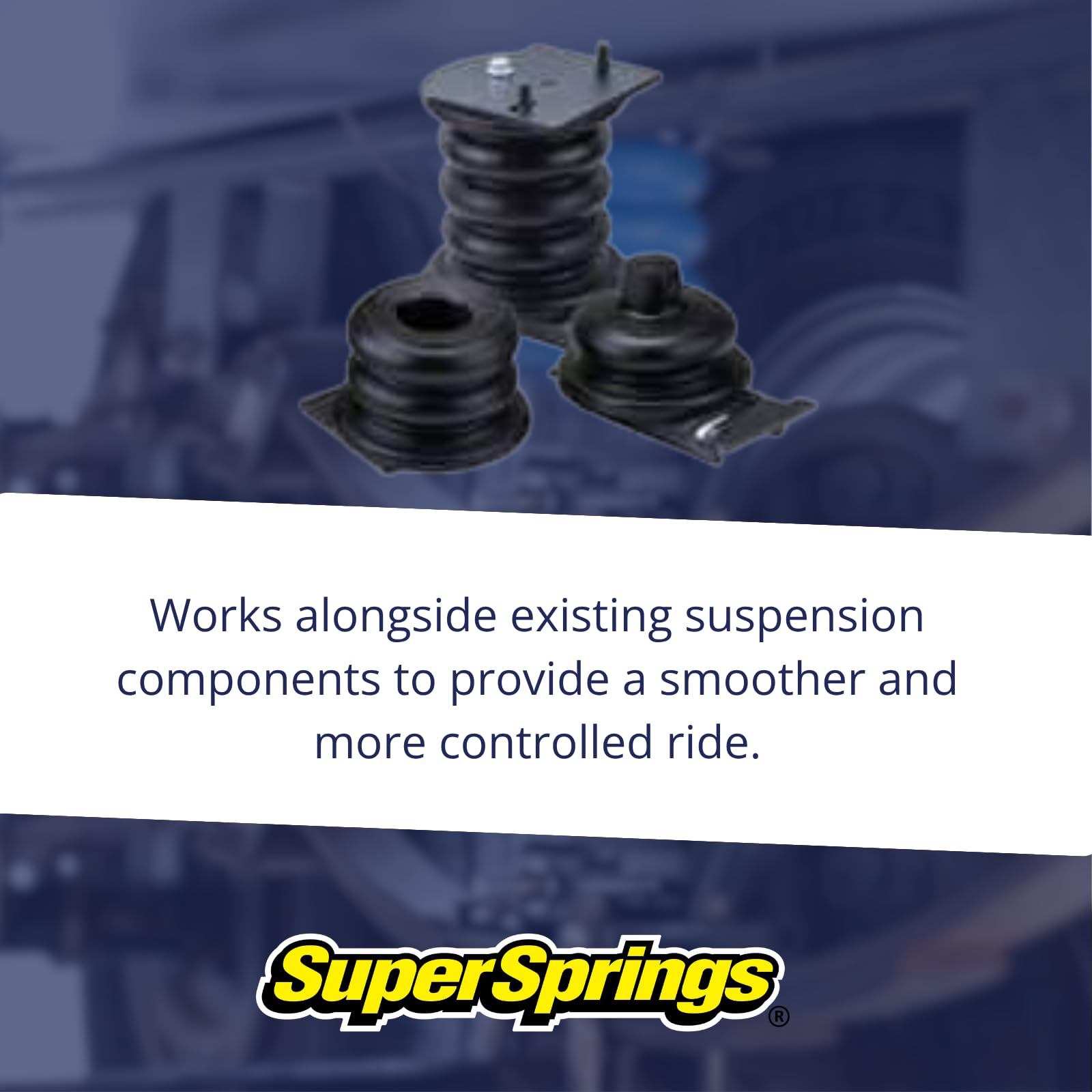 SSR-301-47-2 SuperSprings | Rear SumoSprings for Dodge RAM 2500, Dodge RAM 3500, Black
