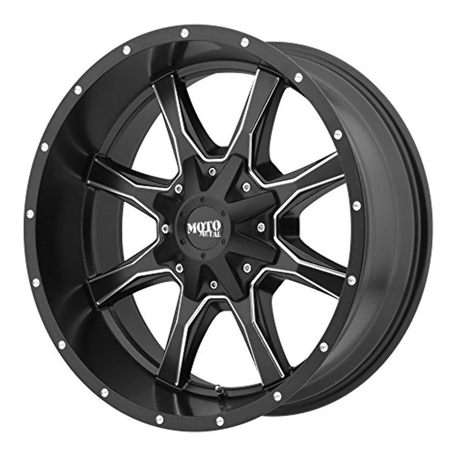 Moto Metal 20X10 MO970 8X180 SG-BLK-MILL -24MM - MO97021088924N