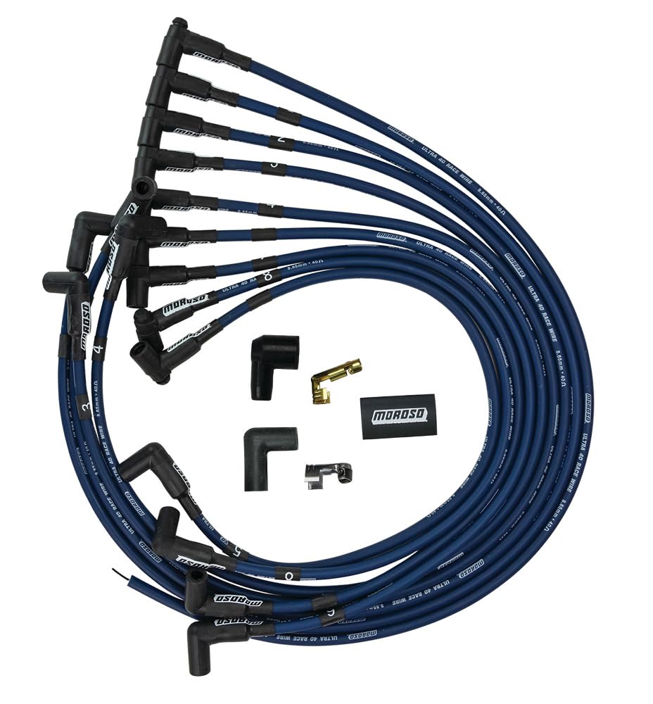 Ultra 40 Moroso Wire Set, SBC HEI, Blue 73666