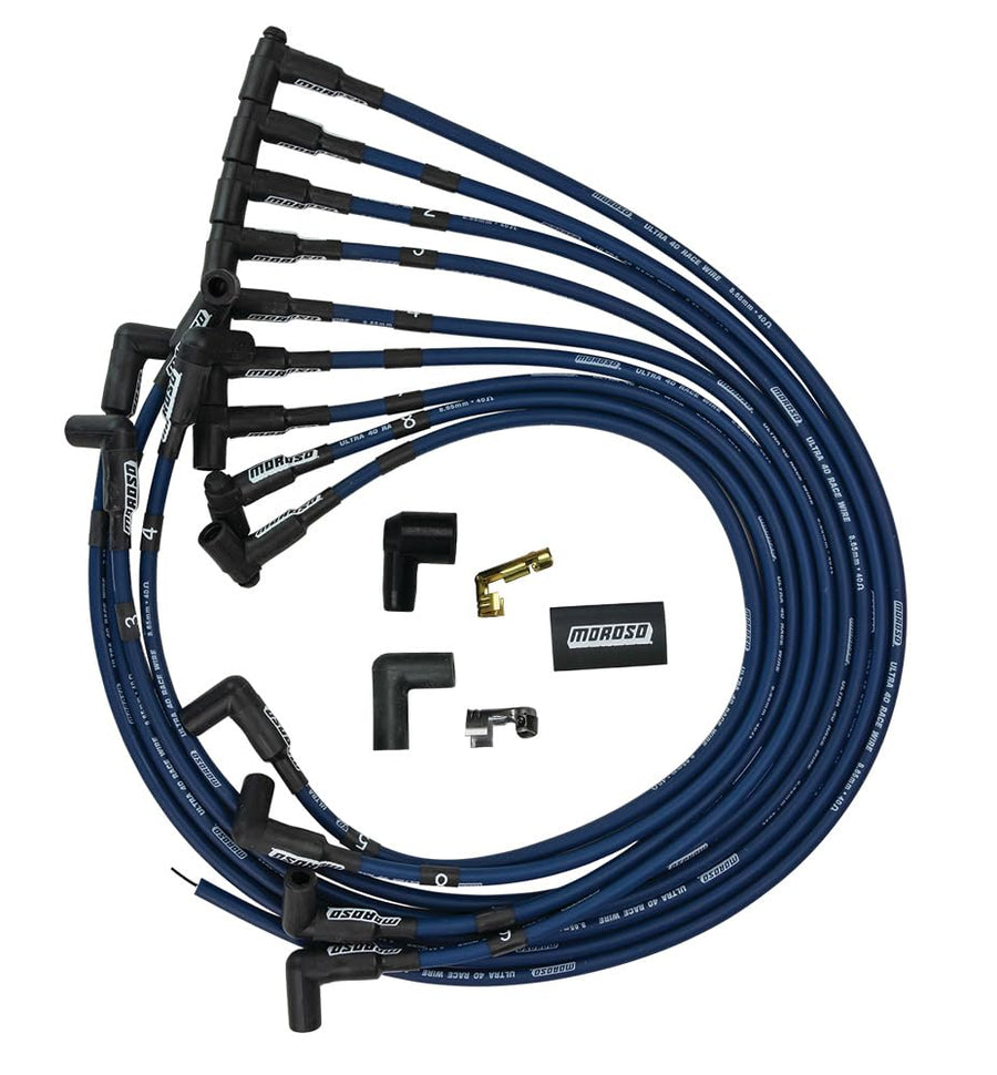 Ultra 40 Moroso Wire Set, SBC HEI, Blue 73666