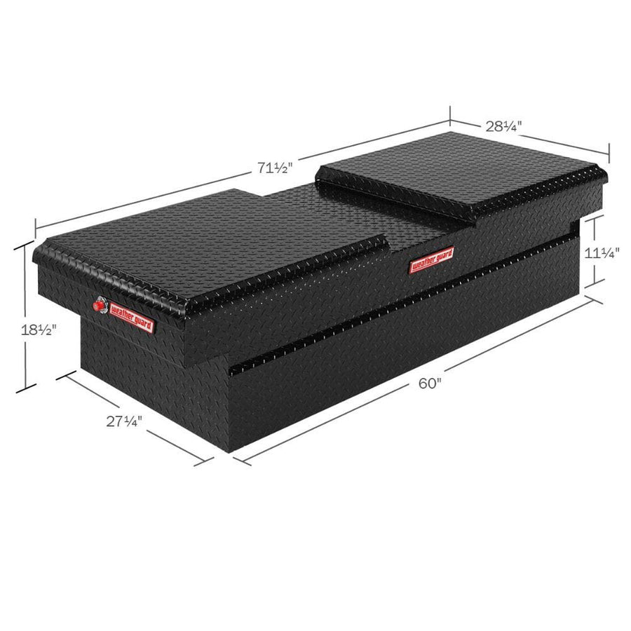 114501 Weather Guard 72 Cubic Feet Cross Aluminum Tool Box