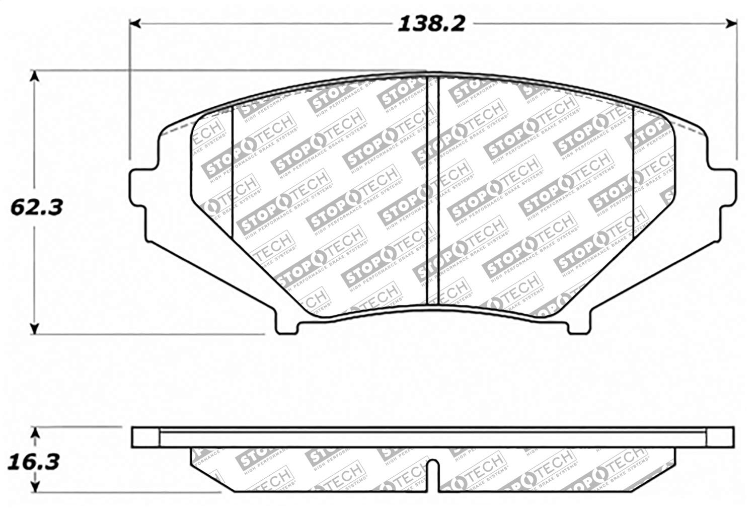 Brake Pads StopTech 305.10090 Street Select with Hardware