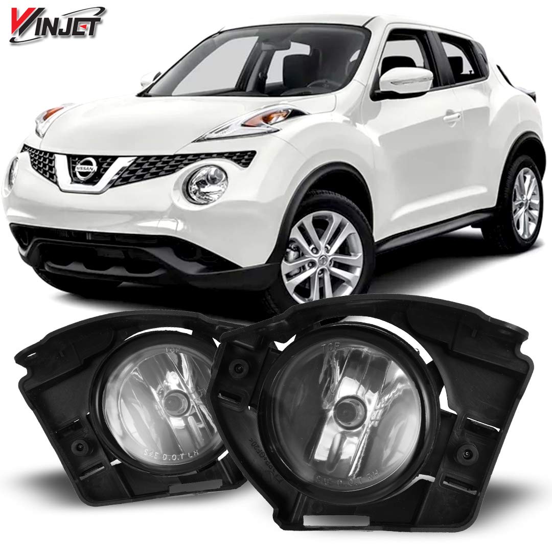 Fog Lights Winjet Compatible with [2014 2015 2016 2017 Nissan Juke] + Switch + Wiring Kit, WJ30-0456-09
