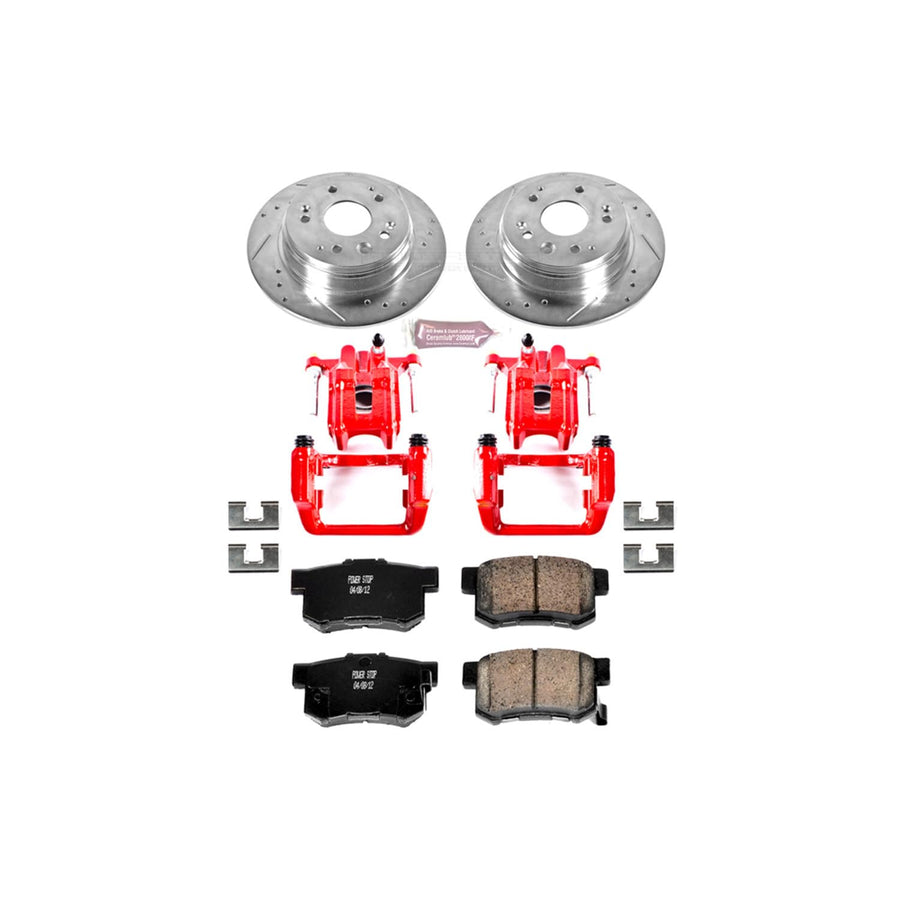 1-Click Performance Brake Kit with Calipers Power Stop (KC2308) For Acura TL 1999-2003 [Model Specific]