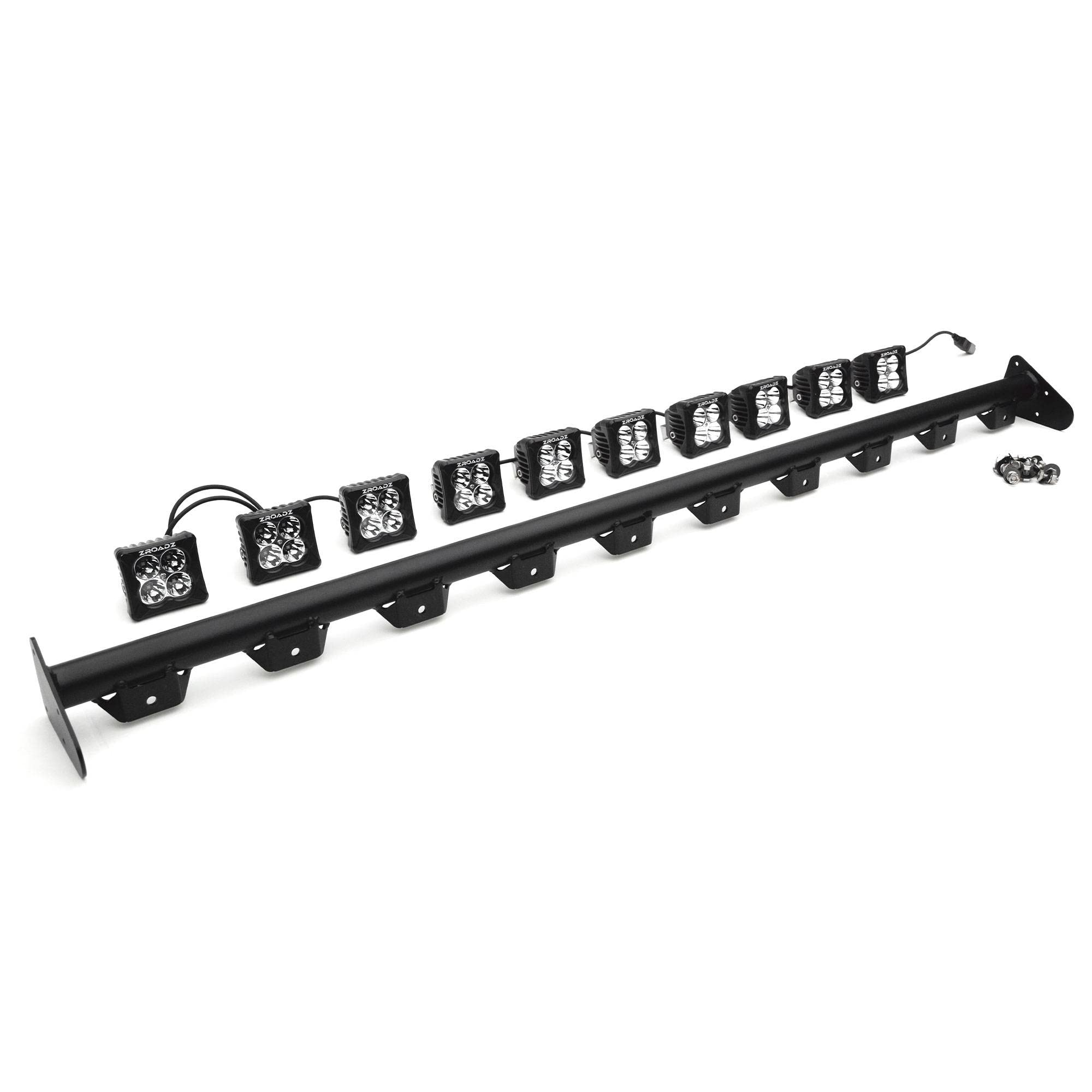 ZROADZ Front Roof LED Kit Z934931-KITAW 2019-2022 Jeep Gladiator Black