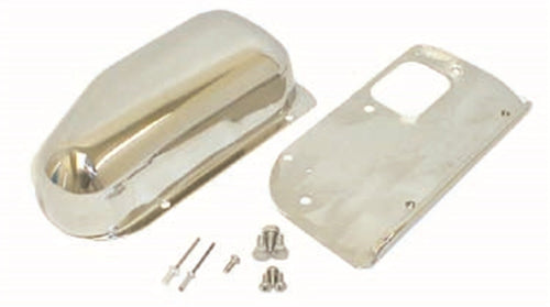 Windshield Wiper Motor Cover Kit, Stainless Steel | Rugged Ridge | 11122.02 | Fits 1976-1986 CJ-5/CJ-7/CJ-8 Scrambler