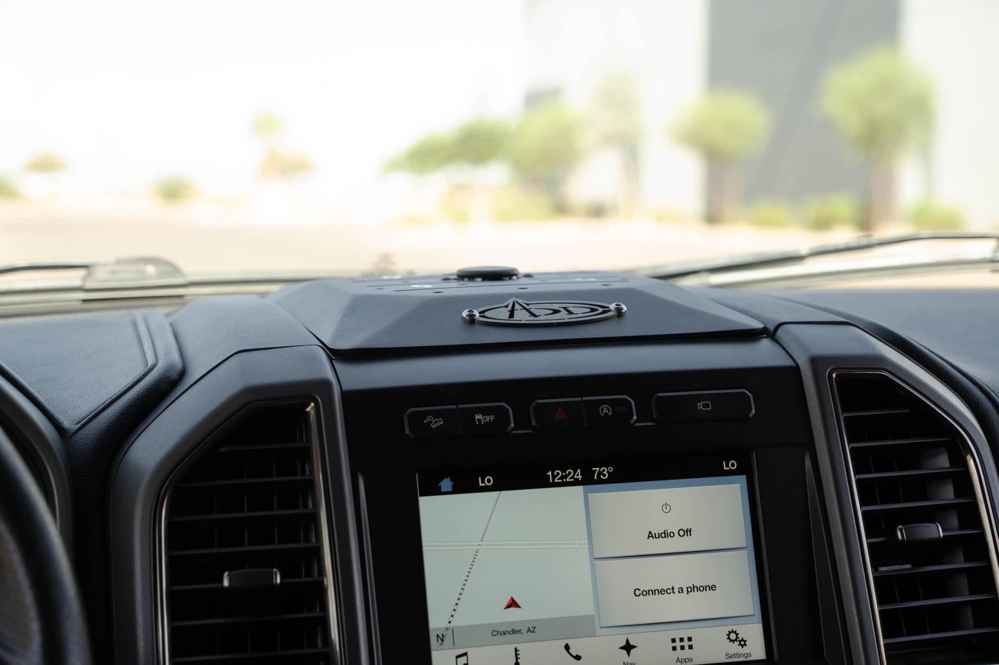 Digital Device Dash Mount Addictive Desert Designs for The 2015-2020 Ford F-150 & Ford F-150 Raptor | Perfect for Mounting Smartphones, GPS, Radio, Tablet, & Other Devices | Made in The USA