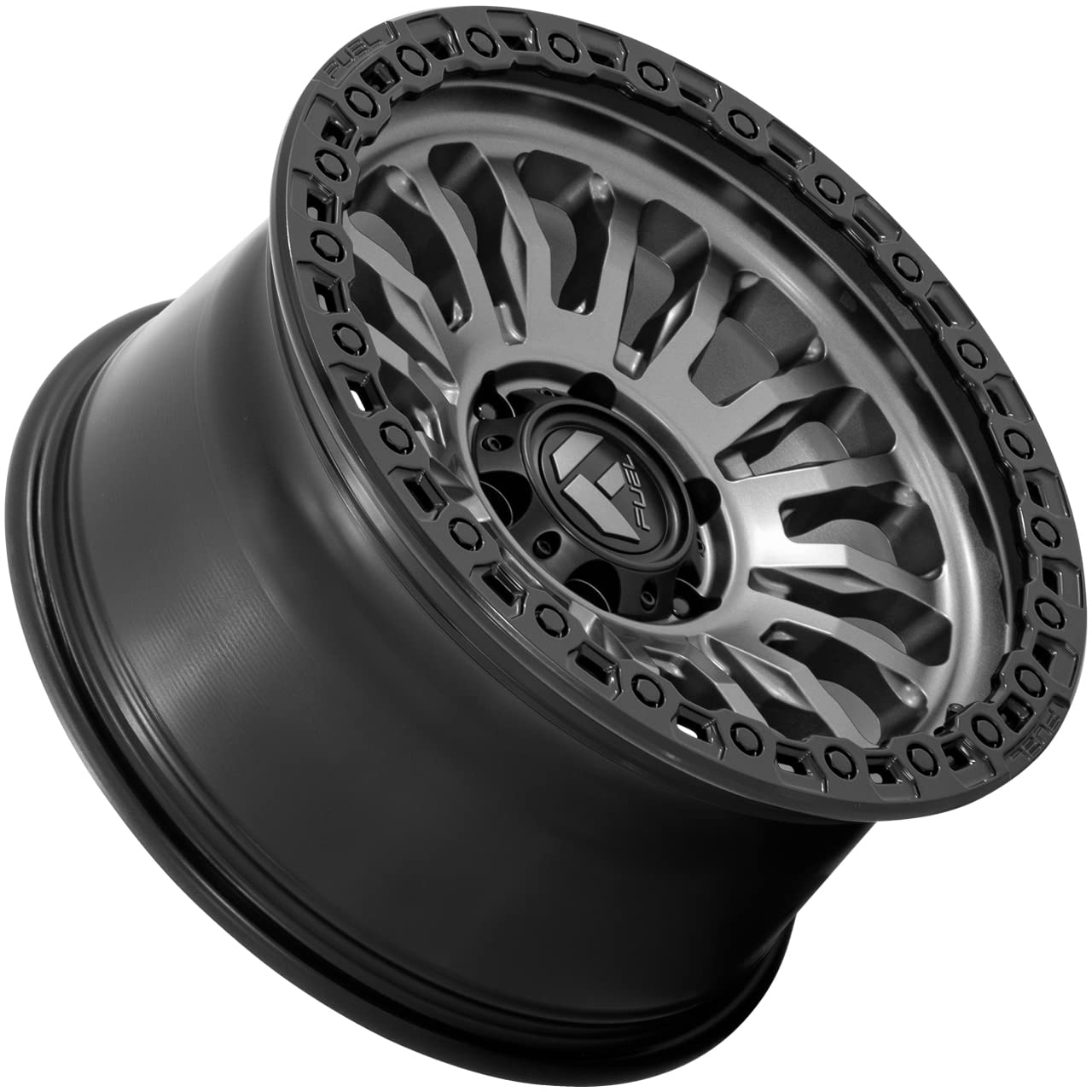 FUEL OFF-ROAD 20X9 FC857 RINCON 6X135 5.04 1mm MATTE GUNMETAL WITH BLACK LIP - FC857AB20906301