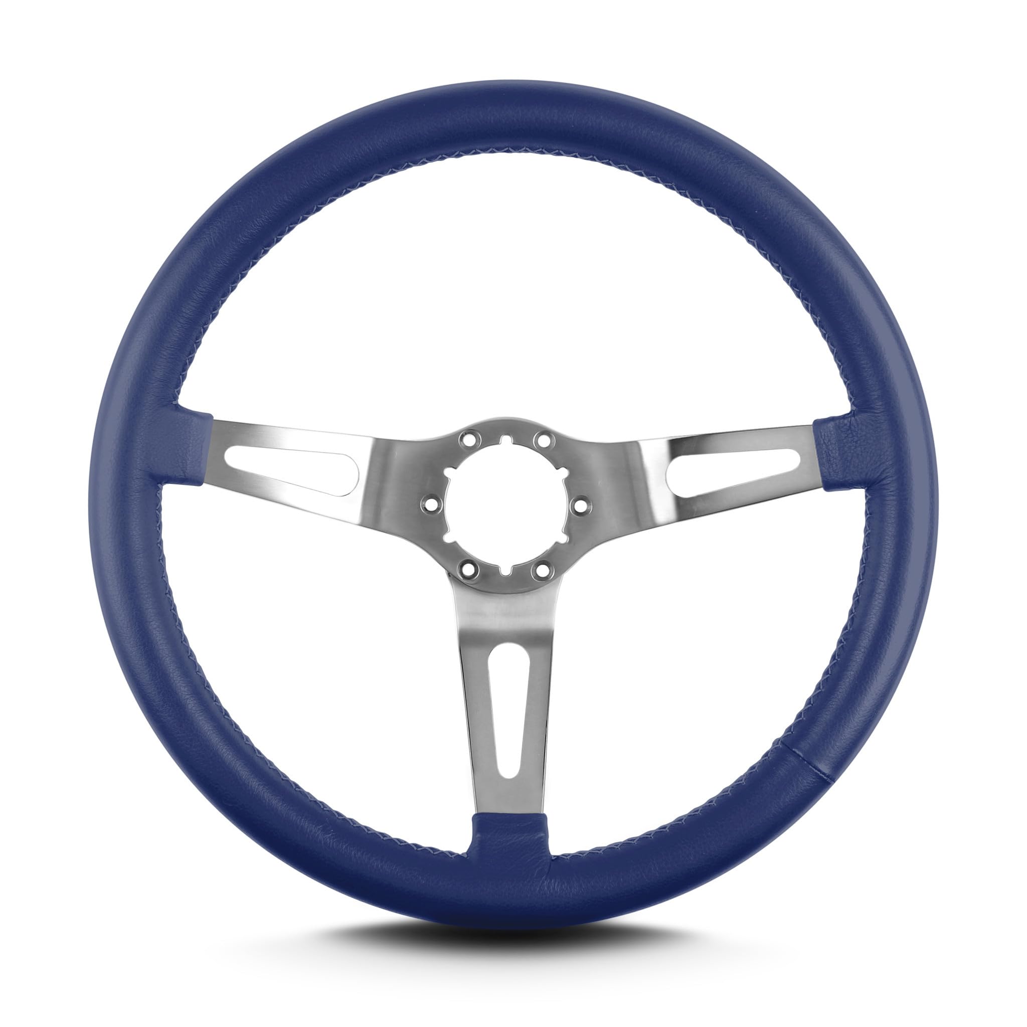 Teardrop Lecarra 65804 3 Spoke 14" Brushed Standard Grip Blue
