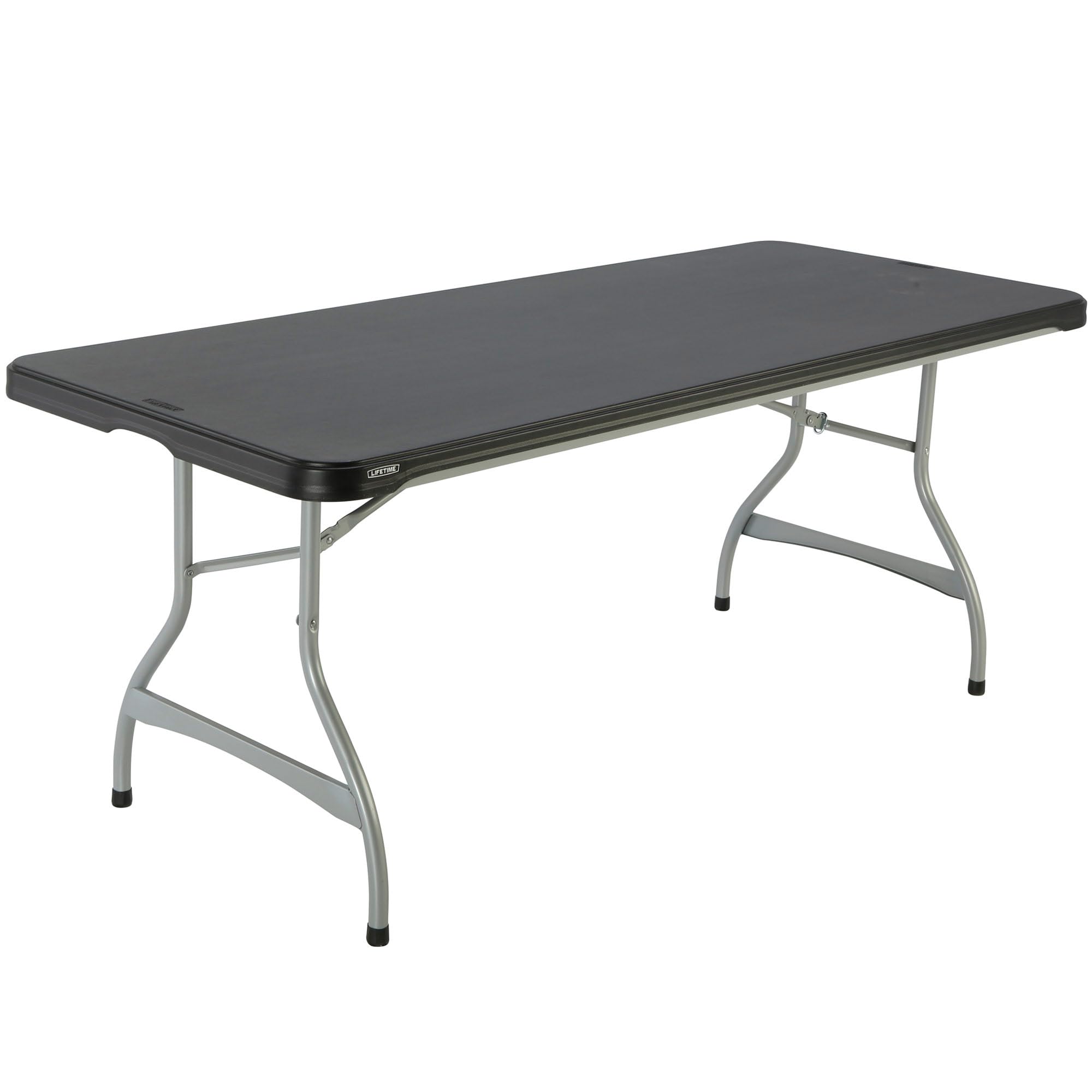 6-Ft LIFETIME Commercial Stacking Folding Table (Black)