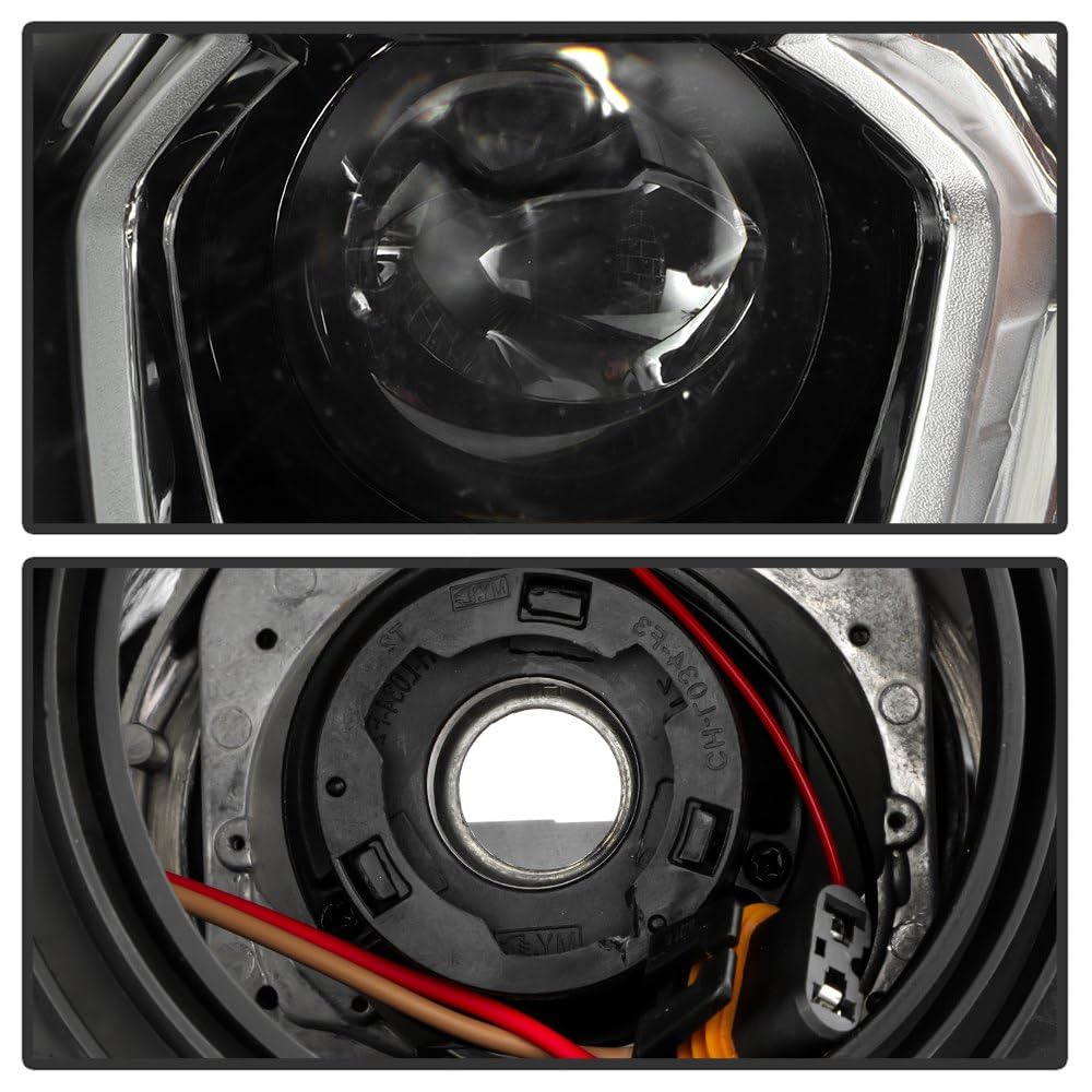 Ford Escape Spyder (POE) 17-19 w/LED DRL Chrome Bezel Headlight - OE Left