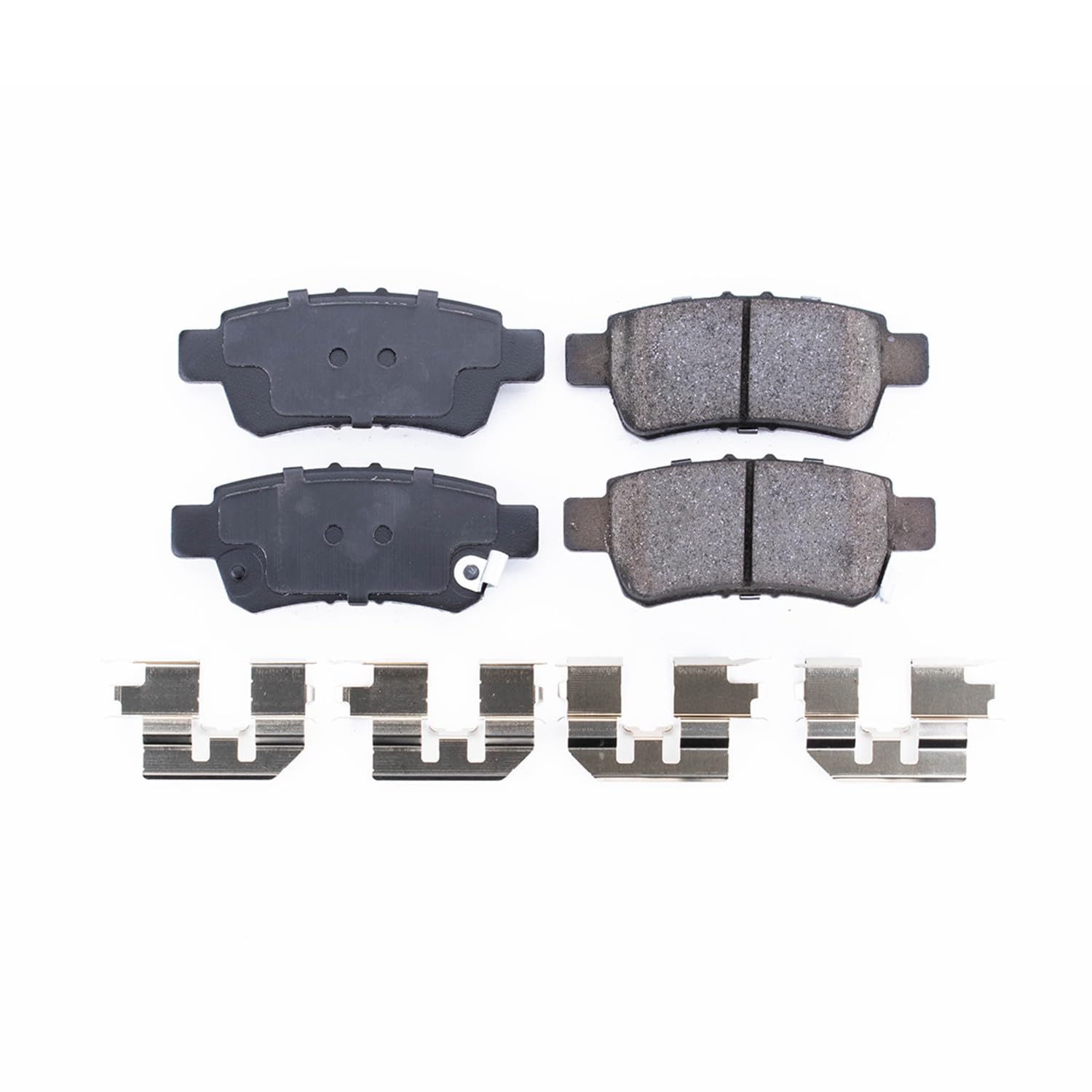 Rear Brake Kit Power Stop For Honda Odyssey 2005-10 - Ceramic Brake Pads With Installation Hardware, 17-1088