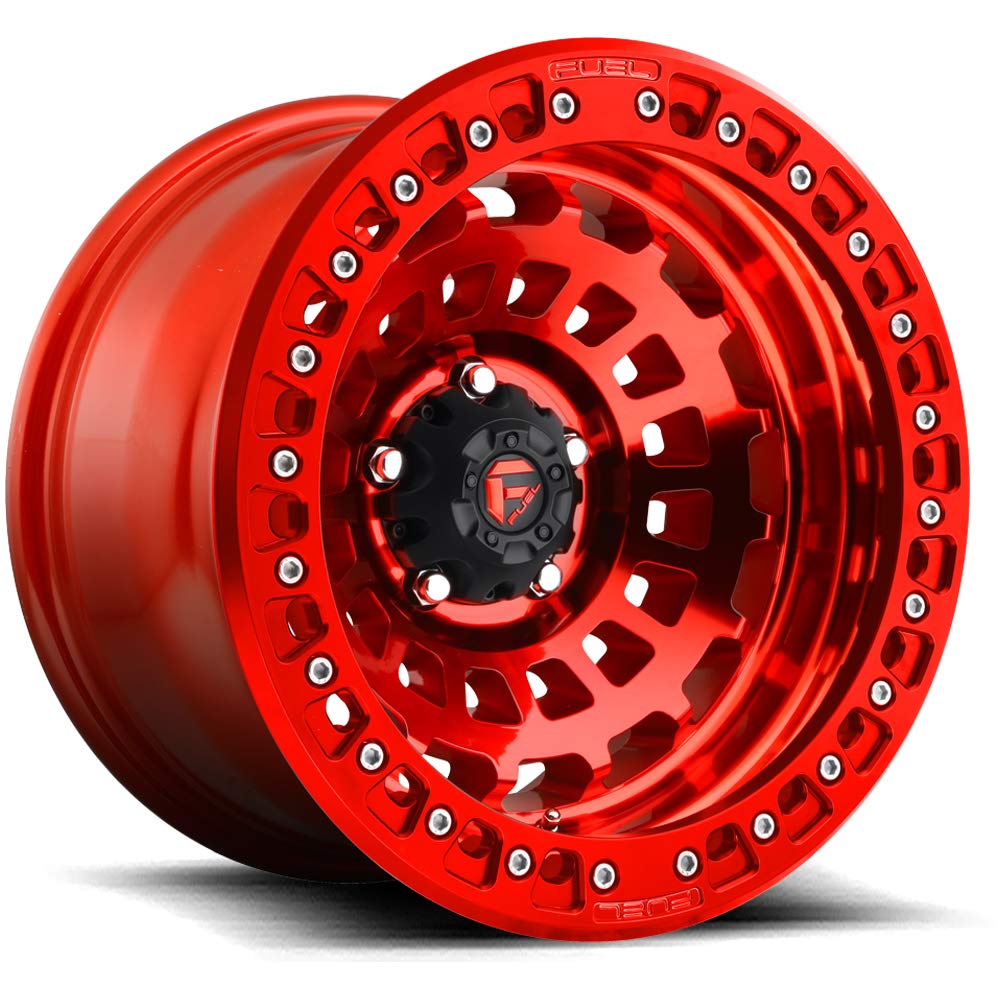 D100 FUEL 1PC RED Wheel with Painted (17 x 9. inches /5 x 127 mm, -38 mm Offset)