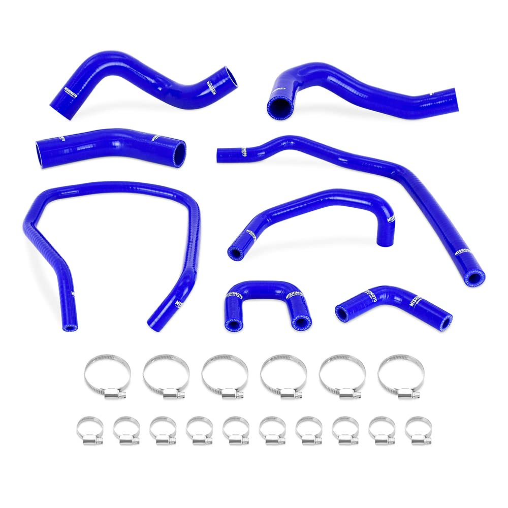 Mishimoto Silicone Radiator & Heater Hose Kit MMHOSE-TTN-04BL, Compatible With Nissan Titan 5.6L 2004-2014, Blue