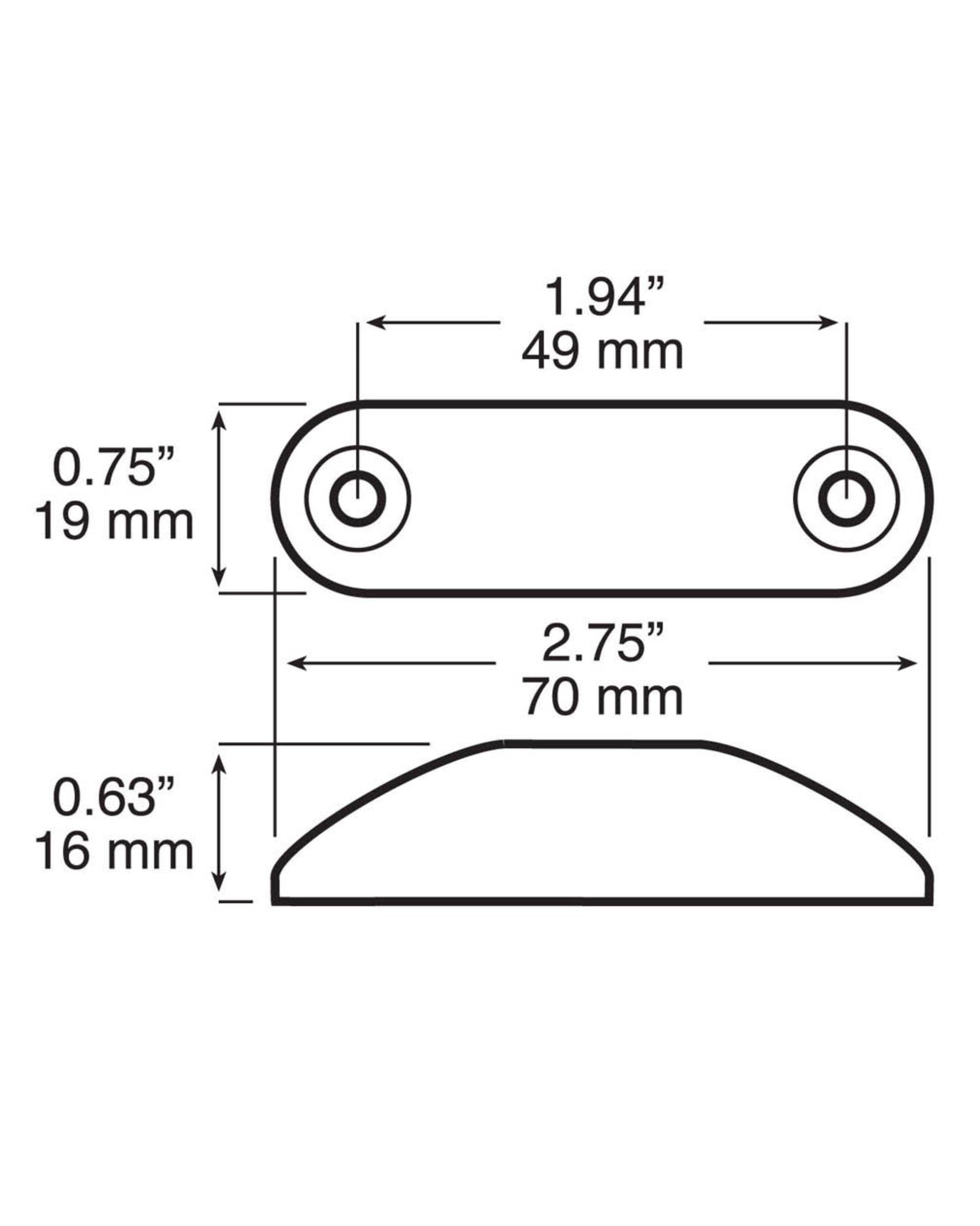Mini LED Clearance and Side Marker Light Peterson Manufacturing 168A