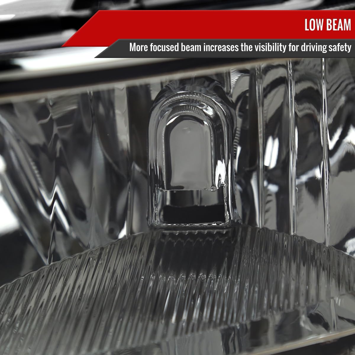 1500 SPEC-D TUNING Headlights Chrome HOUSING Light Smoked Lens