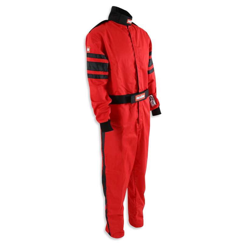 RaceQuip One Piece Racing Driver Fire Suit Multi Layer SFI 3.2A/ 5 Red Med-Tall 120014
