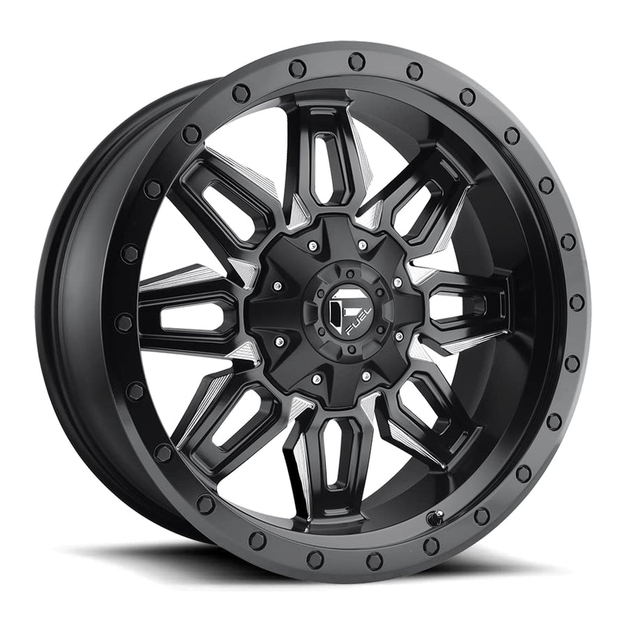 1PC Fuel D591 20X9 5X5.5/150 MT-BLK-MIL 01MM - D59120907050