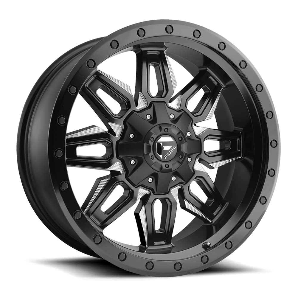 1PC Fuel D591 18X9 8X180 MT-BLK-MIL 1MM - D59118901850