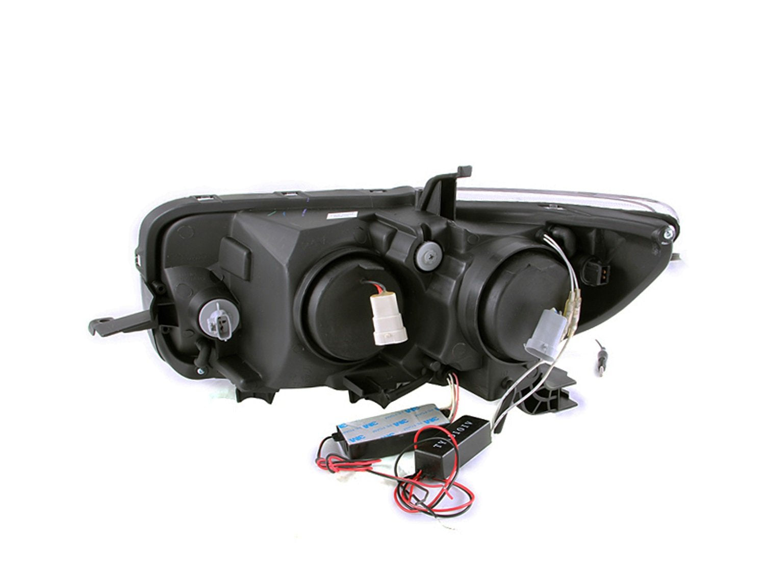 Black Clear AnzoUSA Projector Halo Headlight for Scion xB - (Sold in Pairs)