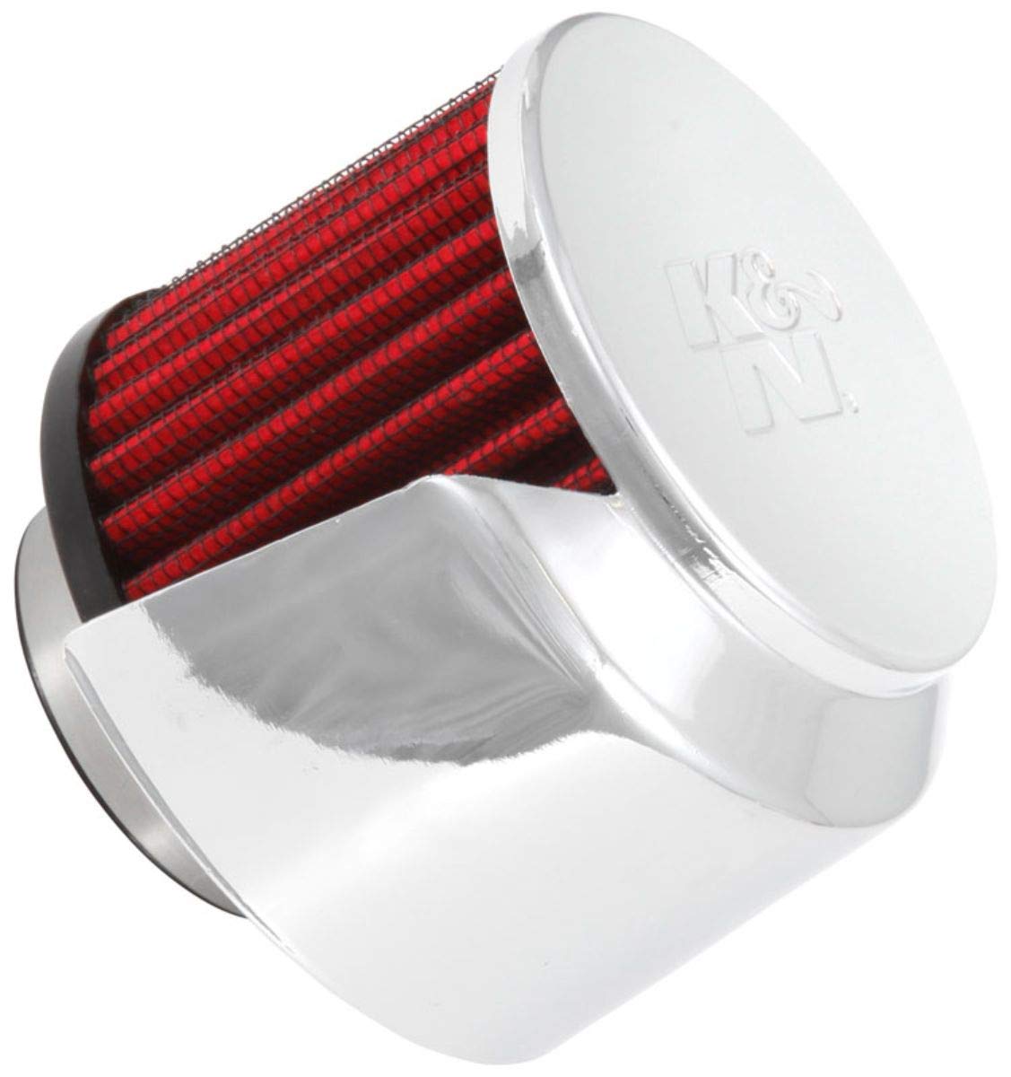 K&N Air Filter/Breather Vent: High Performance, Premium, Washable, Replacement Engine Filter: Flange Diameter: 1.5 in, Filter Height: 2.5 in, Flange Length: 0.625 in, Shape: Breather, 62-1514