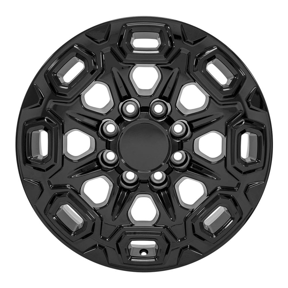 20 Inch OE Wheels CV64B Rim Fits Silverado 2500/3500 Style 8x180 20x8.5 Gloss Black - Hollander 5946 (1)
