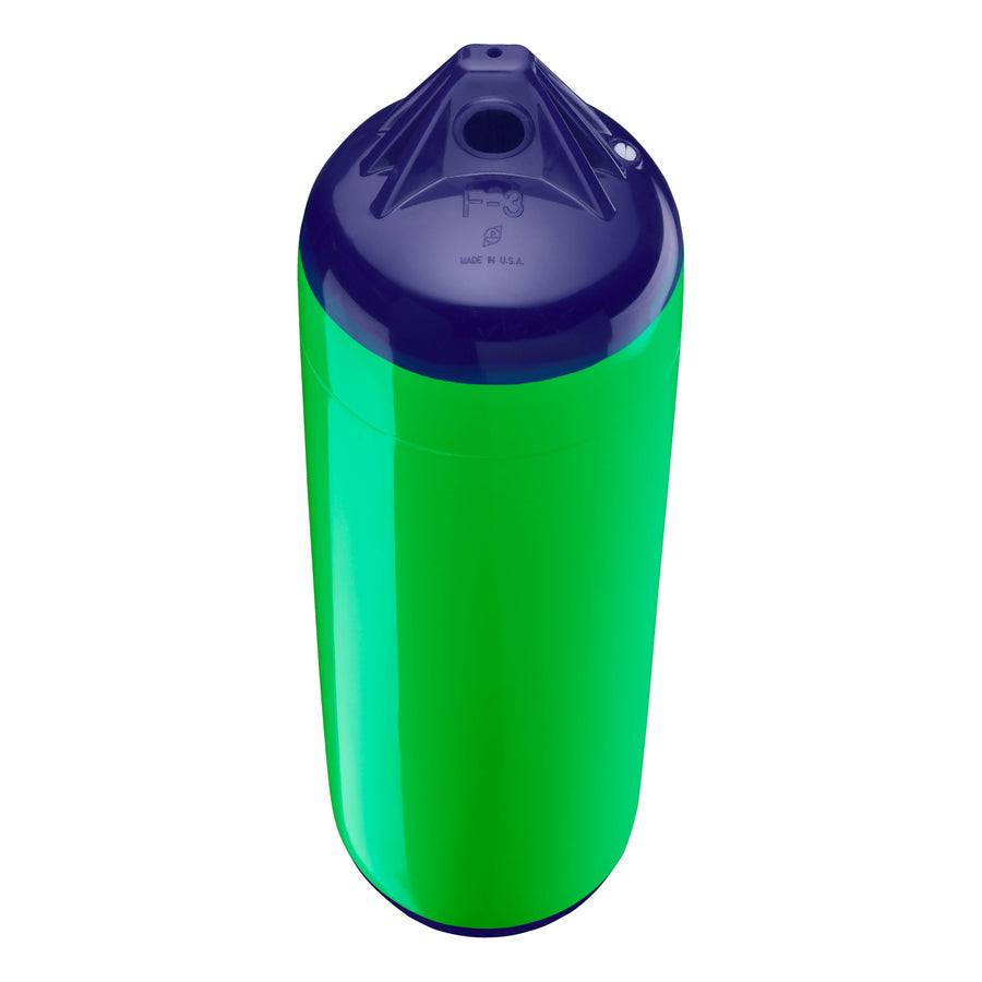 Polyform F-3 Standard Boat Fender F-Series - Blue Ropehold Green