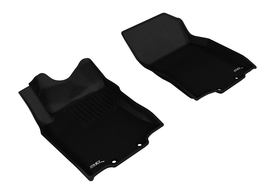 Kagu Floor Mat 3D MAXpider Custom Fit (Black) Compatible with Nissan Rogue 2014-2020 / Rogue Sport 2017-2022 - Front Row