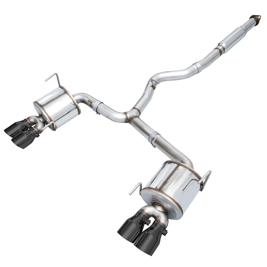 Subaru STI / WRX Sedan AWE Tuning Touring Exhaust - Diamond Black Tip (102mm)