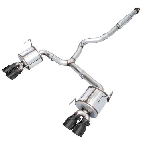 Subaru STI / WRX Sedan AWE Tuning Touring Exhaust - Diamond Black Tip (102mm)