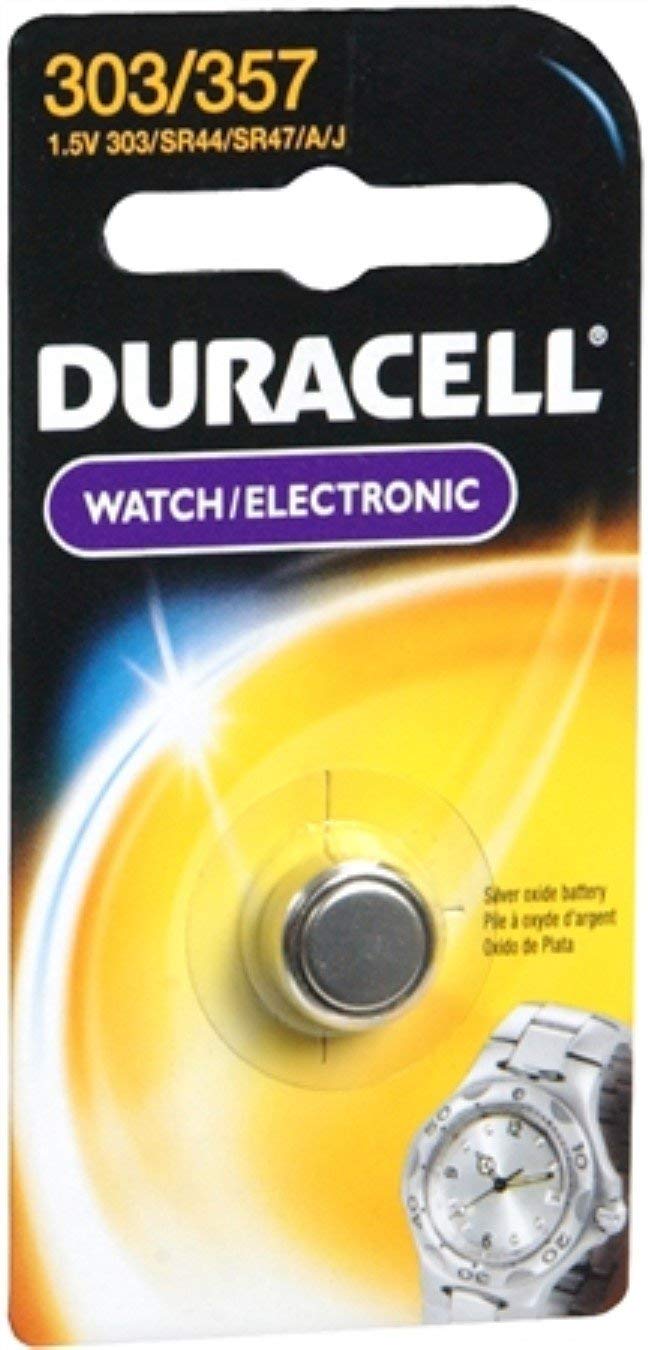 Duracell 1.5 Volt Silver Oxide Battery 303/357/76, 1 Each (Pack of 4)