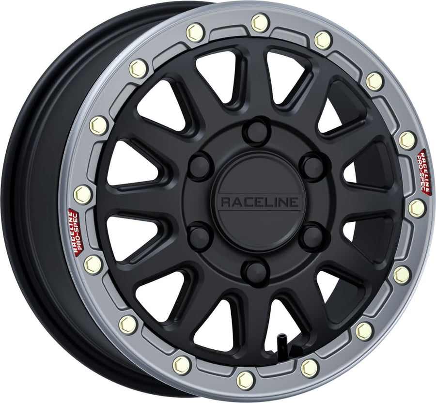 Alpha RACELINE Black W/Gunmetal Ring 15X6.5 6X139.7 +74