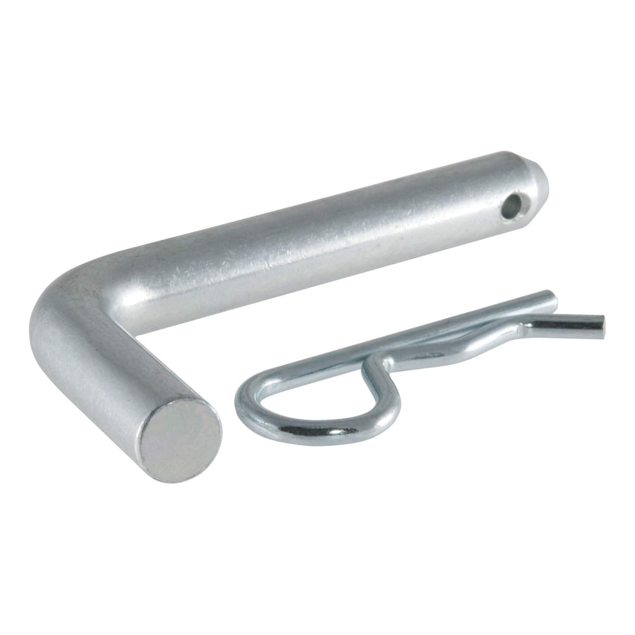 Trailer Hitch Pin & Clip CURT 21580, 5/8-Inch Diameter, Fits 2 or 2-1/2-Inch Receiver, Clear ZINC