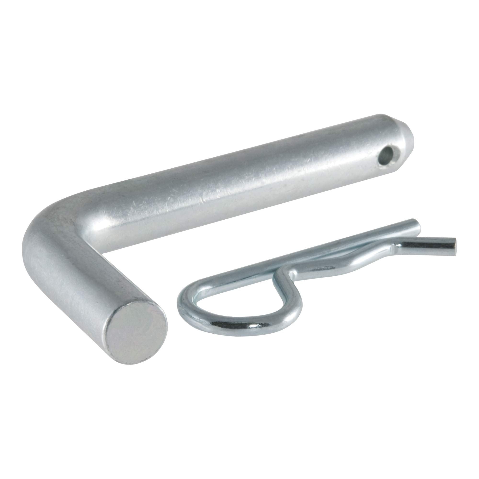 Trailer Hitch Pin & Clip CURT 21580, 5/8-Inch Diameter, Fits 2 or 2-1/2-Inch Receiver, Clear ZINC