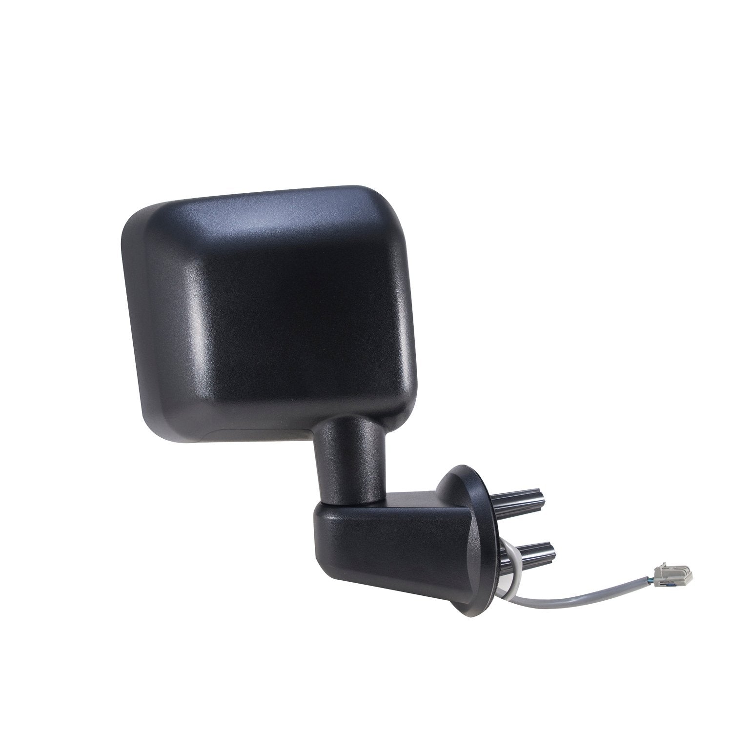 Fit System Mirror Passenger Side for Jeep Wrangler, Textured Black, Heated Power, Foldaway