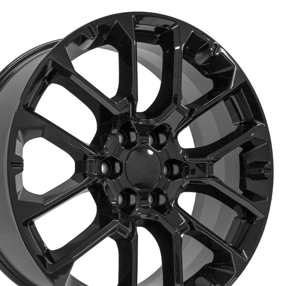22 Inch OE Wheels CV67 Rim Fits Suburban 1500 High Country Style 6x139.7 22x9 Gloss Black - Hollander 14079 (1)
