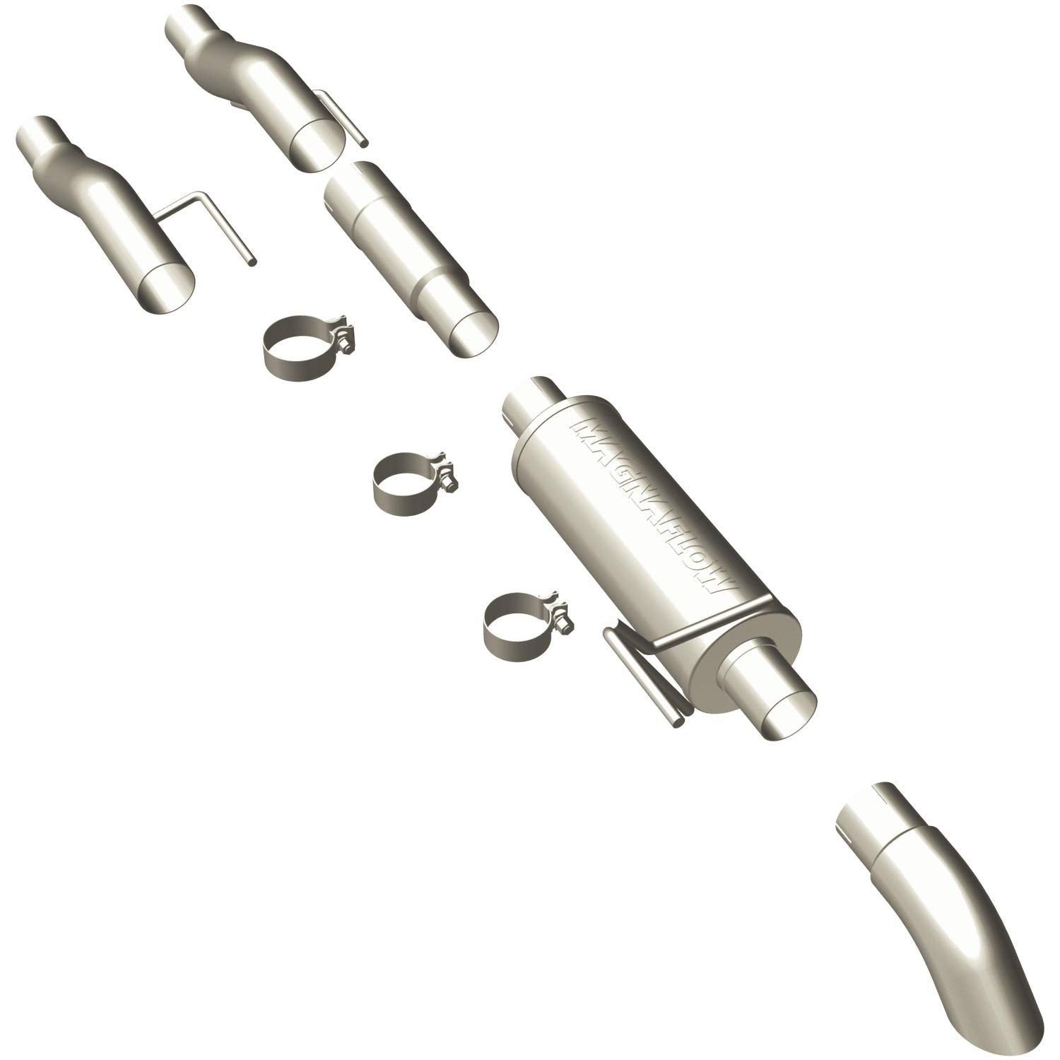 Large MagnaFlow Stainless Steel Performance Exhaust System Kit