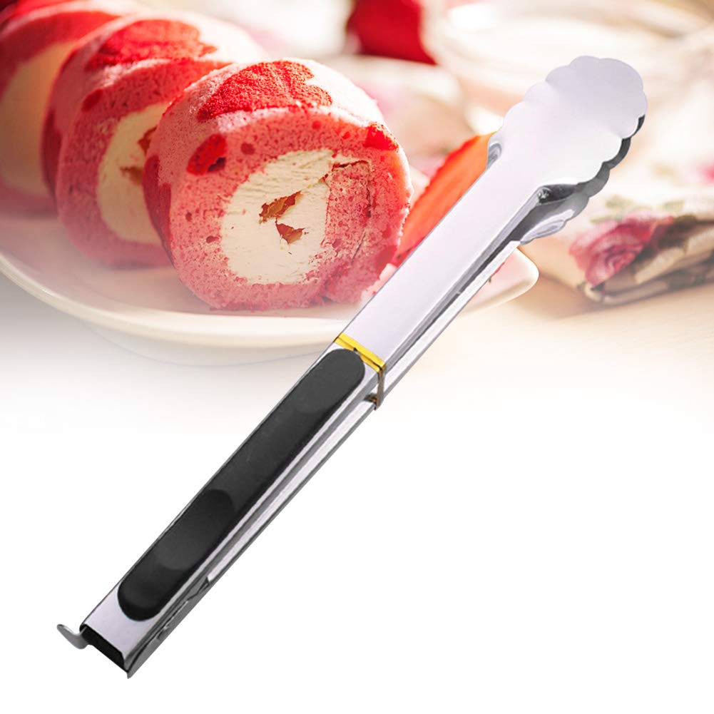BBQ Tongs LZDseller01 Stainless Steel Heat Resistant Easy Clean No Zero Black 12
