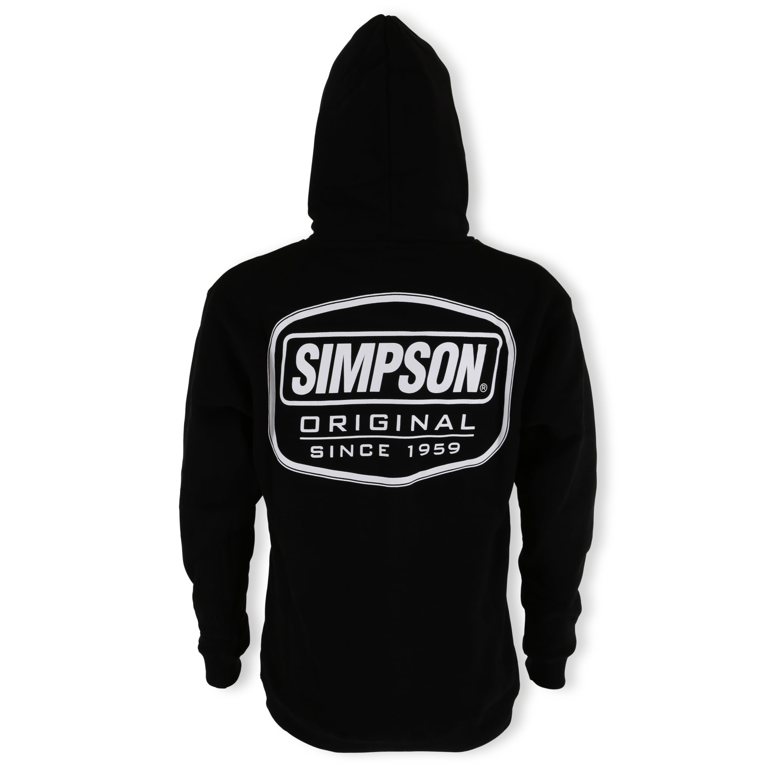 Original Logo Simpson Racing Hoodie - Adult XL - Black - Each