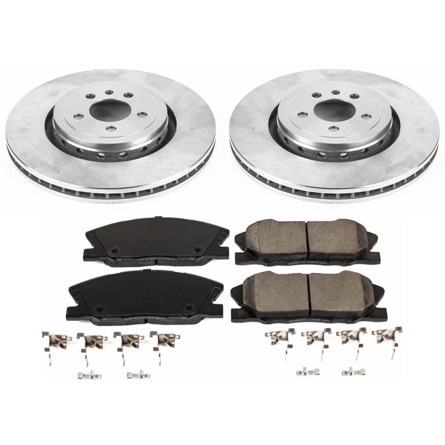 Power Stop KOE7050 Front Replacement Brake Kit-OE Brake Rotors & Ceramic Brake Pads For Dodge Charger 2014-2023 [Model Specific]