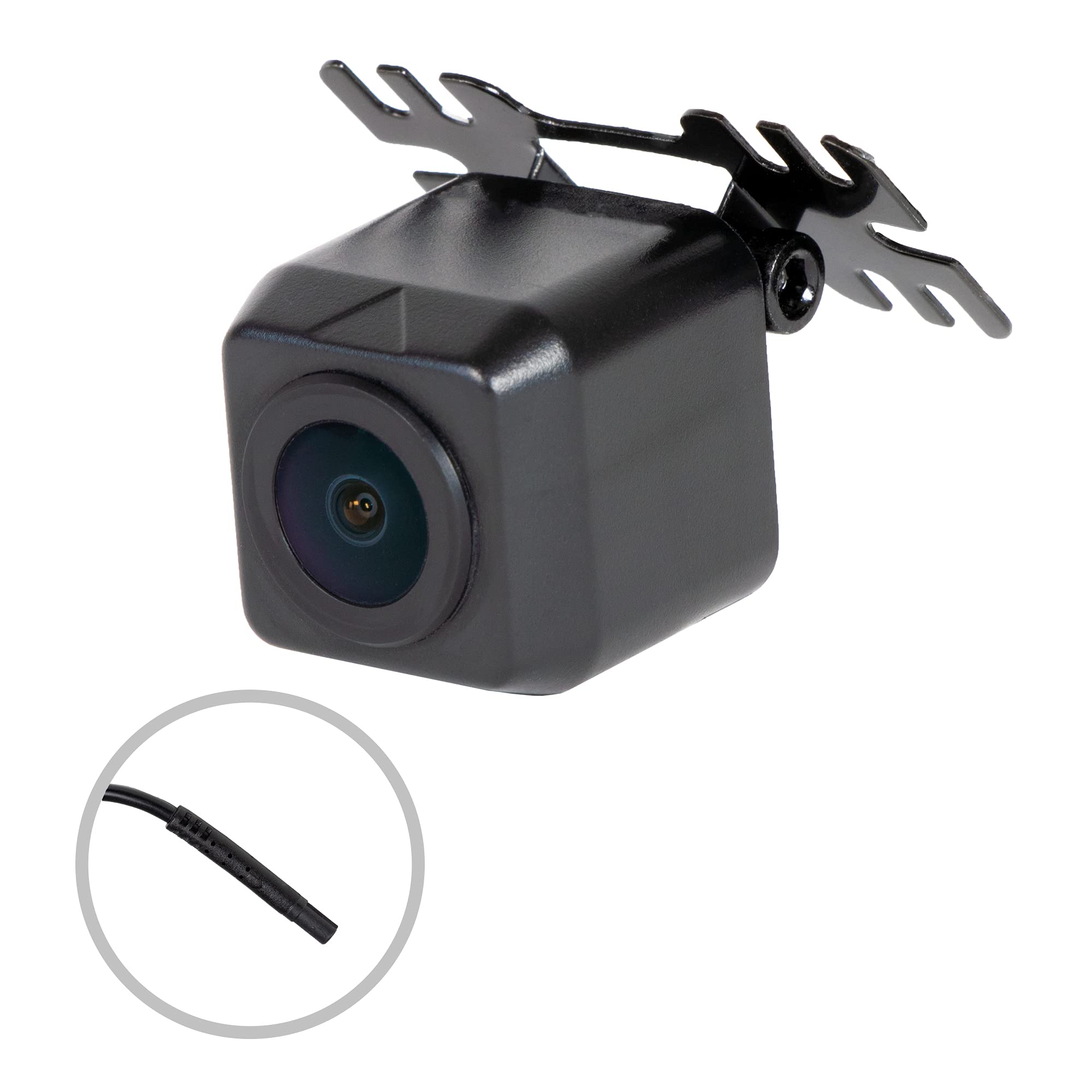 CM-MINy3 RYDEEN Backup/Front View Camera, Waterproof, NightVision 480 TV LINE CMOS, OEM Style ABS Housing, Wing Mount, Reverse Trigger Auto Switching, for Cars, Pickup Trucks, SUVs, RVs, Vans (Black)
