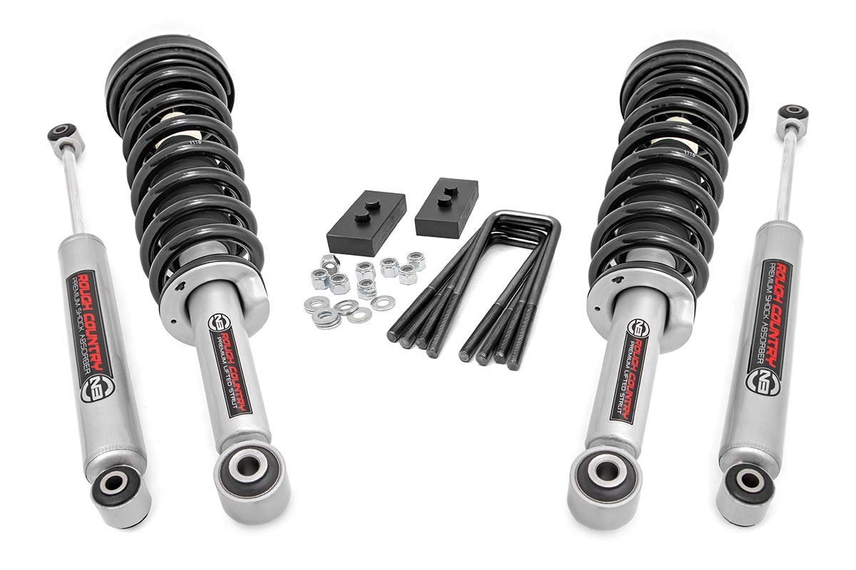 2" Rough Country Leveling Lift Kit w/N3 Struts for 09-13 Ford F-150 4WD - 50004