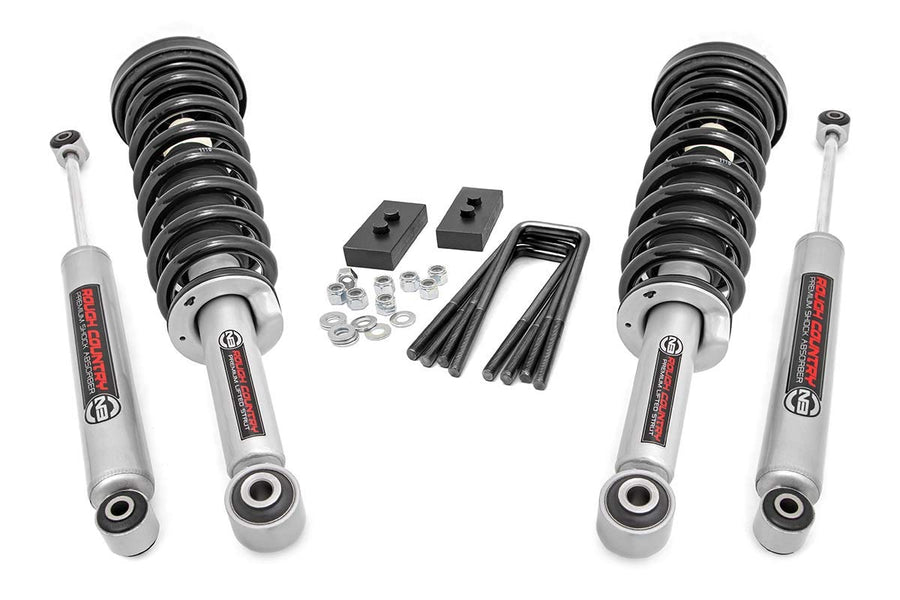 2" Rough Country Leveling Lift Kit w/N3 Struts for 09-13 Ford F-150 4WD - 50004