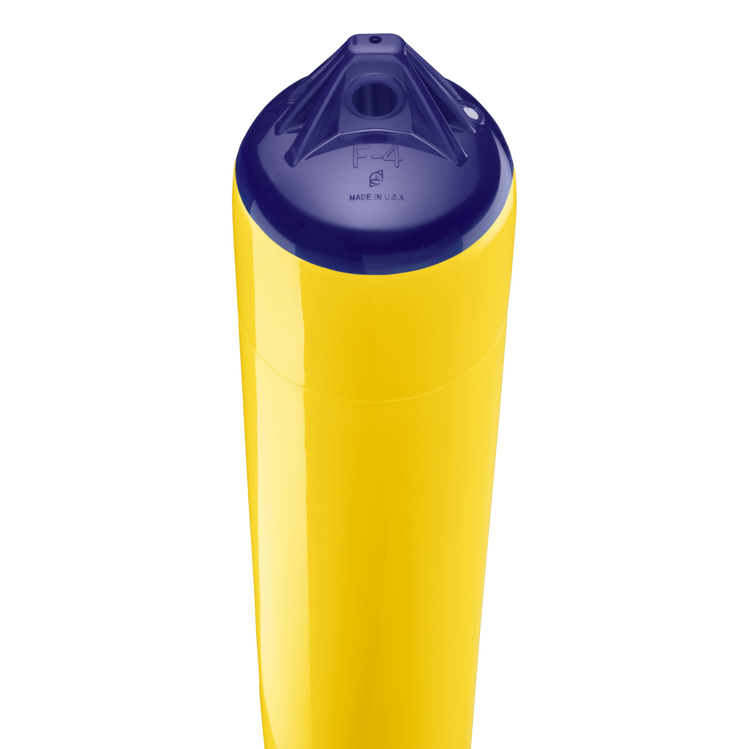 F-4 Standard Polyform Boat Fender Blue Ropehold - Yellow