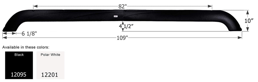 Triple Axle Fender Skirt ICON 12095 for Eclipse Attitude - Black
