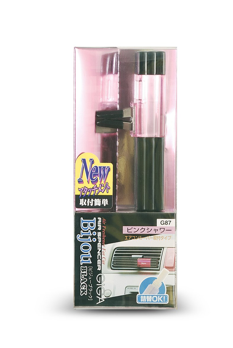 Eikosha air Spencer aromatic deodorant Gigabiju vehicles air conditioning-mounted outlet pink shower 5g G87