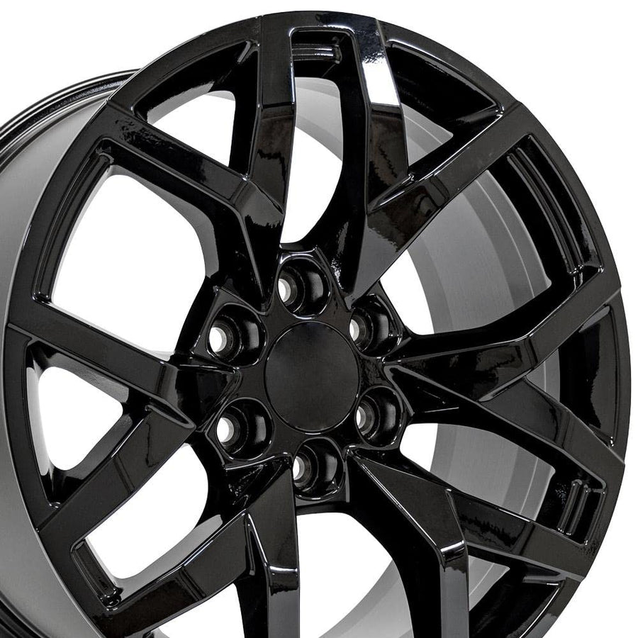 20 Inch OE Wheels CV66 Rim Fits Suburban 1500 Z71 Style 6x139.7 20x9 Gloss Black - Hollander 14076 (1)