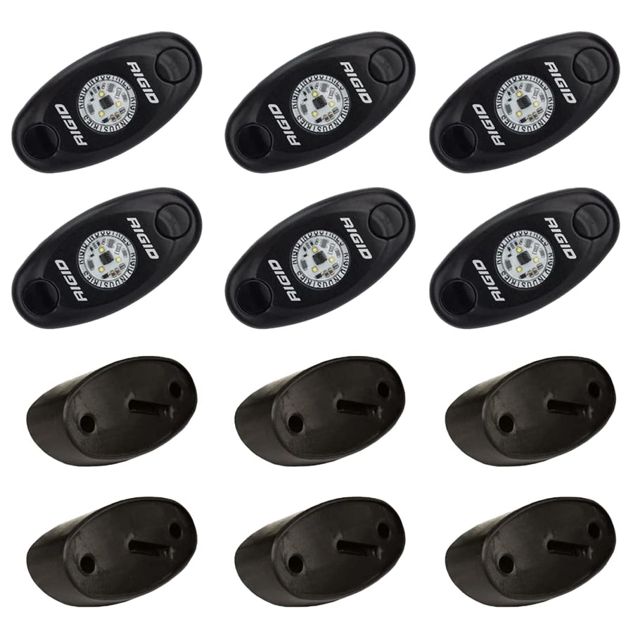 Amber RIGID INDUSTRIES Light Kit, Set of 6 Rock