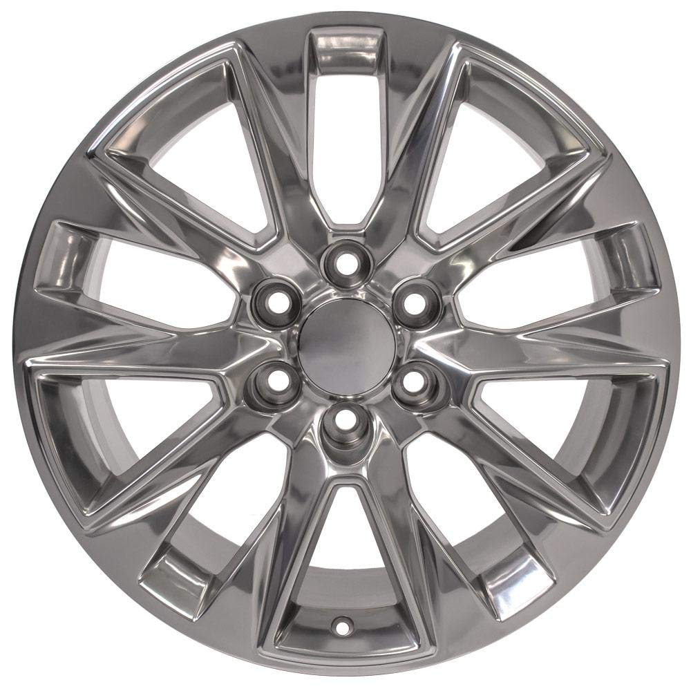 20 Inch OE Wheels CV26 Rim Fits Silverado 1500 LTZ Style 6x139.7 20x9 Polished - Hollander 5920 (1)