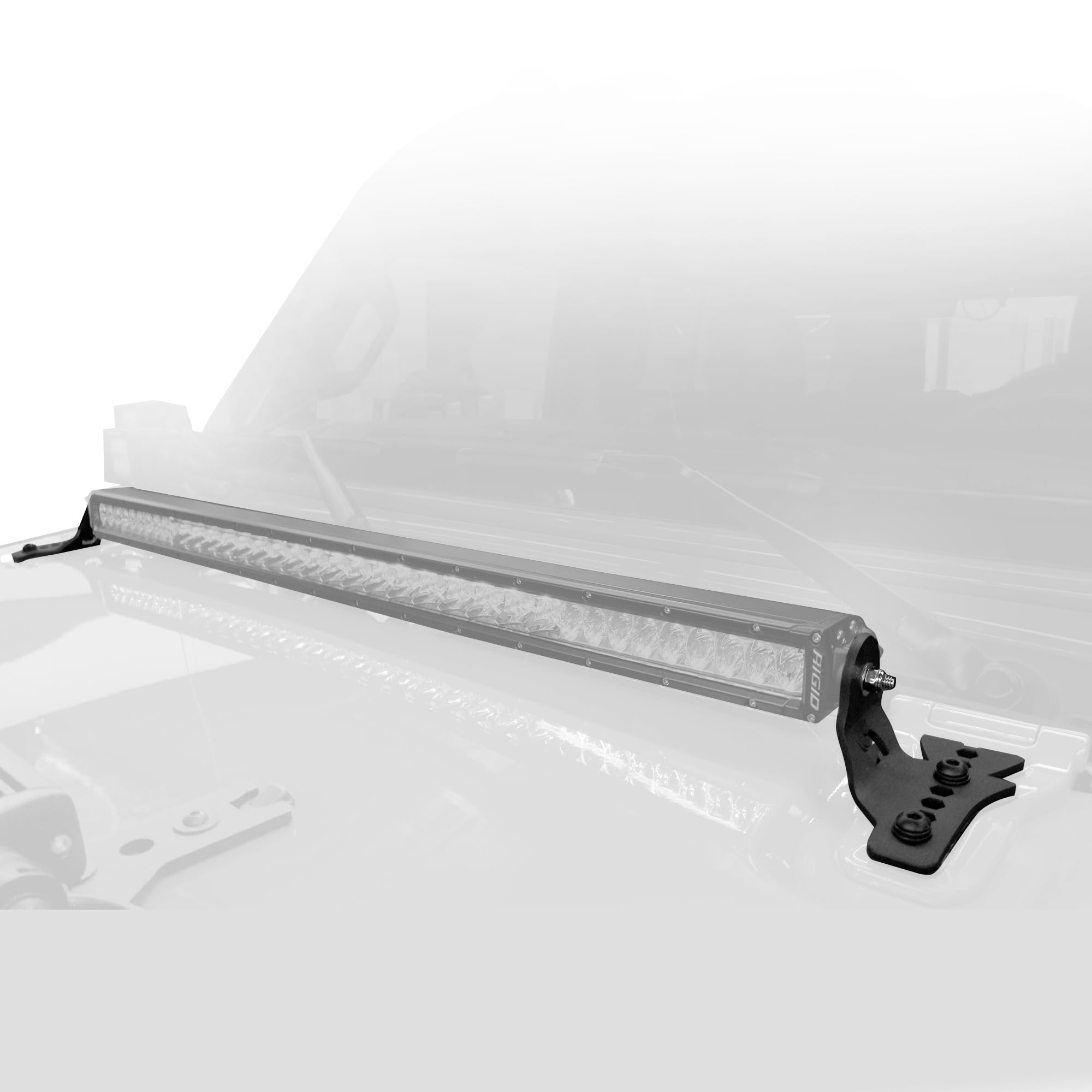 Go Rhino Hard Top XE LED Light Mounts for 30" Single Row LED Bar | Mild Steel, Textured Black | 731300T
